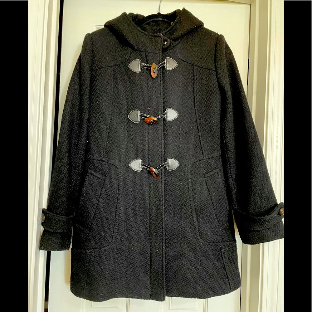 COLE HANN wool jacket with hood and pockets